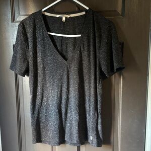 Victoria's Secret Charcoal V-Neck Tee